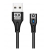 Câble magnétique 1m/2m - 3en1 - USB-C Micro-USB et Iphone - Data et Fast Charge